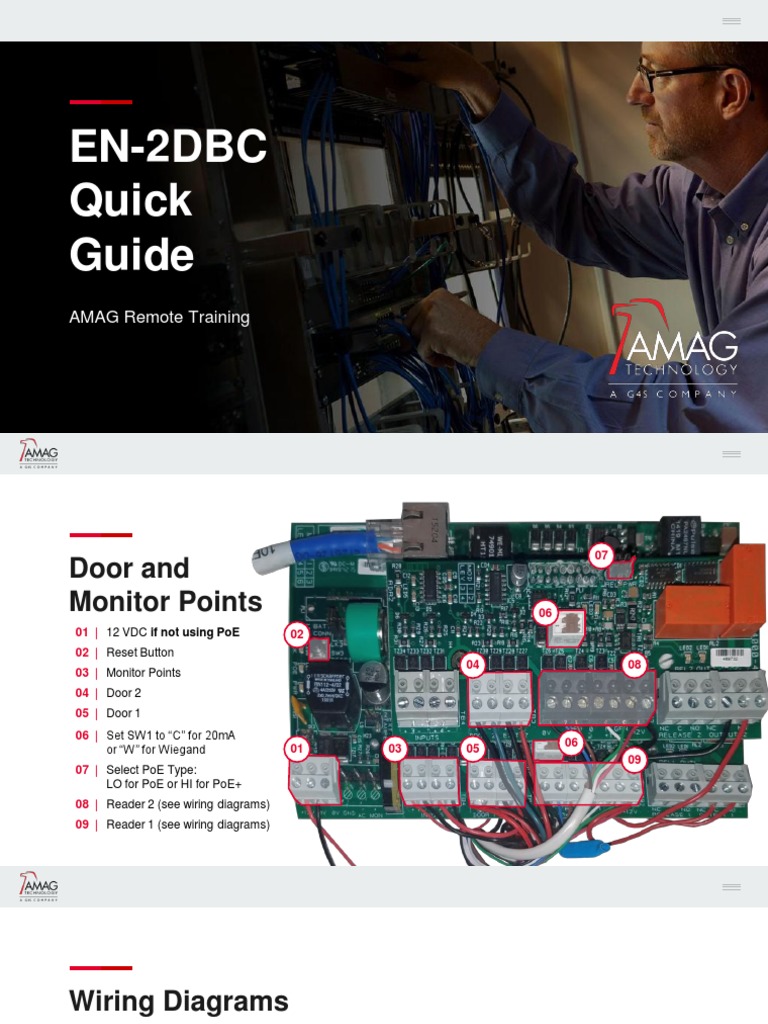 EN-2DBC Quick Guide - AMAG | PDF