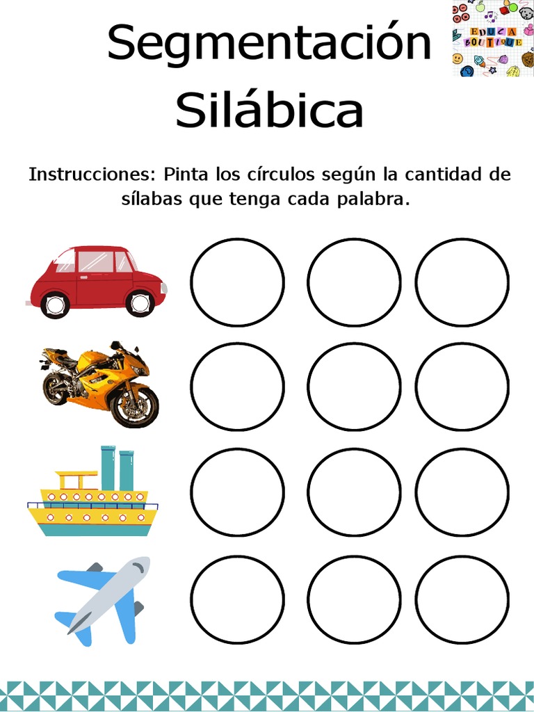 Actividades de Segmentación Silábica | PDF | Hogar, jardinería y bricolaje