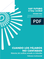 Informe final capítulo volumen testimonial cuando los pájaros no cantaban Castillejo  (1)