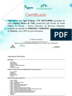 Suporte Básico de Vida - Certificado de Conclusão