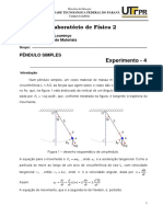 Experiencia - 4 - Pendulo Simples