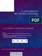 El Movimiento Rectilíneo Uniforme