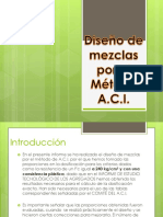 Diseno de Mezclas Por El Metodo Del ACI