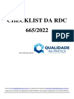 Checklist RDC 665_2022