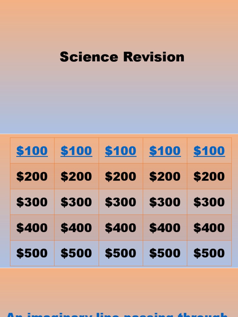 Science Revision | PDF