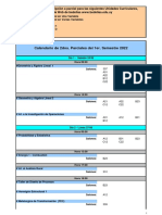 Calendario 2dos. Parciales 1er. Semestre 2022+ - 1