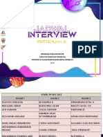 Jadwal Peserta Interview Fix