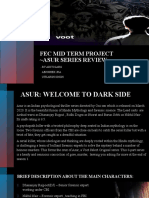 Fec Mid Term Project Asur Series Review: - by Aditi Garg Abhishek Jha Utkarsh Singh