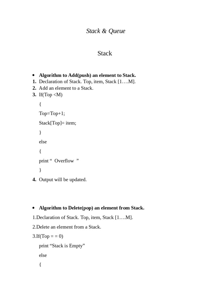 Data Structure All Algorithm | PDF | Queue (Abstract Data Type ...