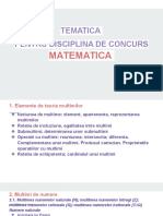 5.tematica Pentru Disciplina de Concurs Matematică