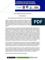 CONVOCATORIA Oficios y Prácticas de La Sociología en Ecuador 10 Marzo 2022