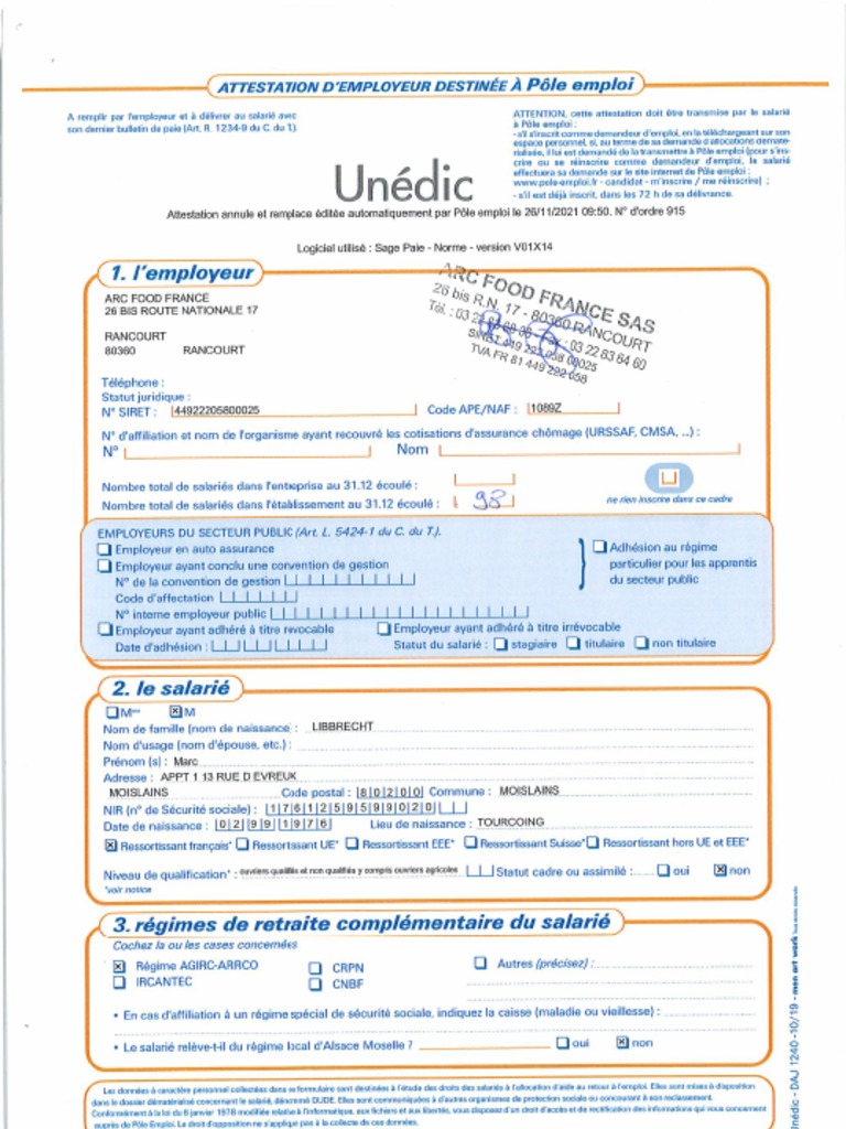 comment avoir attestation d inscription pole emploi
