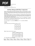 Bit Plane Slicing and Bit Plane Compression