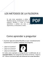 Los Metodos de La Filosofia