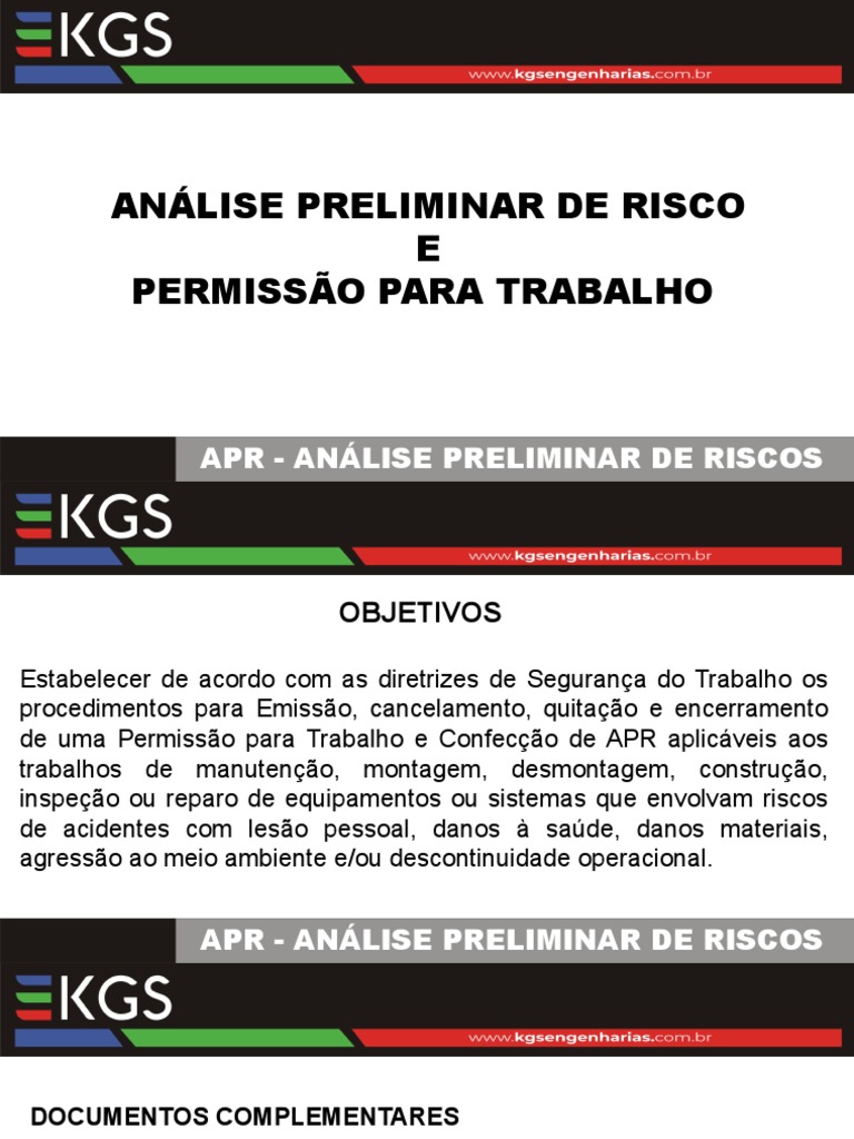 Análise Preliminar de Risco E Permissão para Trabalho | PDF | Planejamento