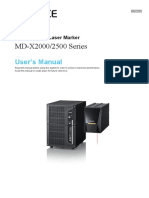 MD-X2000/2500 Series: User's Manual