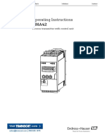 Operating Instructions RMA42: Process Transmitter With Control Unit