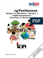 AP10 - Q4 - Mod1 Pagkamamamayan, Konsepto at Katuturan - June29