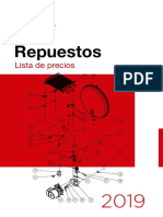 Lista Precios Repuestos PEISA (Marzo 2019)