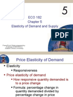 ECO 182 (Micro) CH 05 Elasticity of Demand and Supply