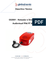 GS2001 Roteador e Sinalizador Audiovisual IP66 97 DB