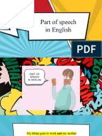 Parts of speech in English