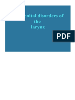 Congenital Disorders of The Larynx