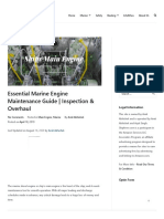 Essential Marine Engine Maintenance Guide - Inspection & Overhaul