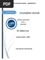 Incomplete Records