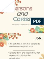 Persons: Career