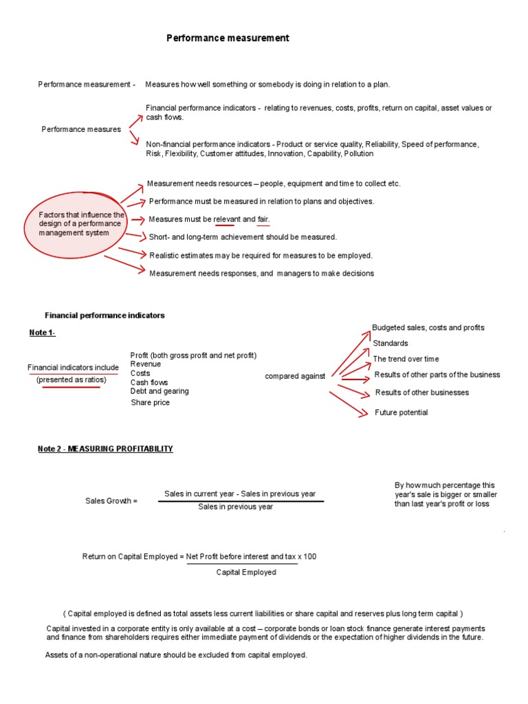 Performance Measurement Guide | PDF | Dividend | Leverage (Finance)