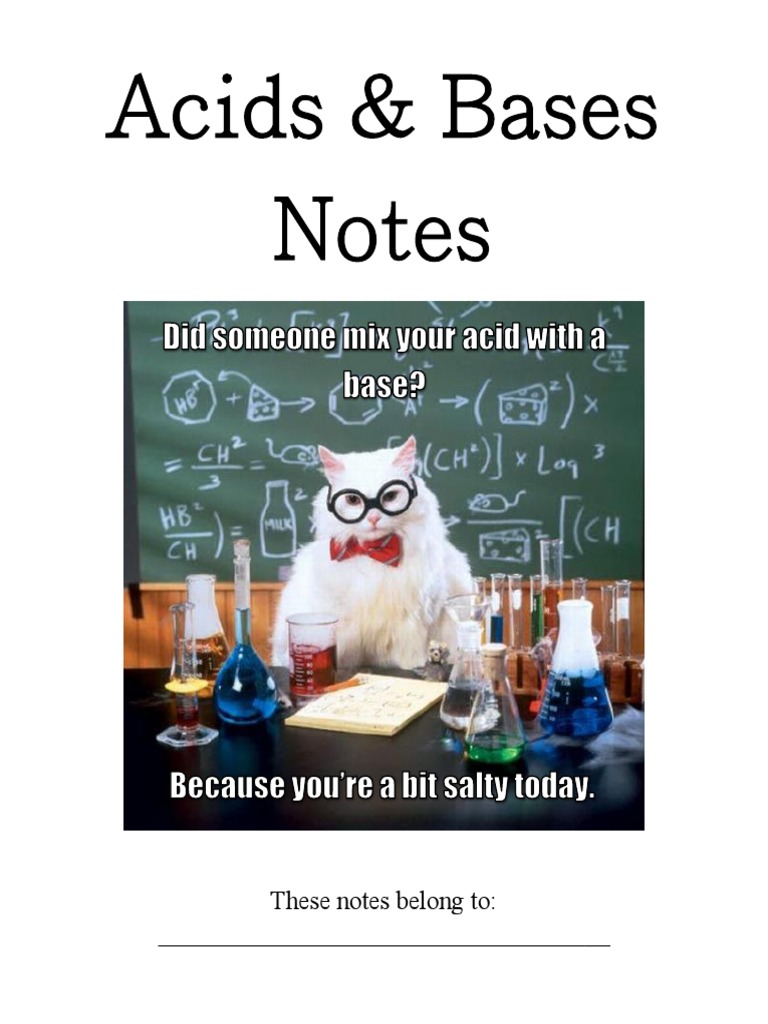 Acids and Bases: Properties and Calculations | PDF | Chemistry | Titration