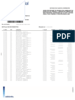 Estado de cuenta corriente BBVA con detalle de movimientos