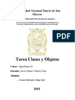 Tarea Clases y Objetos