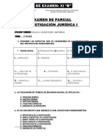 Investigación Juridica I 2022 Examen