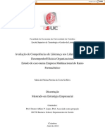 Competências de Liderança dos Líderes Intermédios em Empresas Farmacêuticas