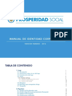 Manual de Identidad Corporativa Prosperidad Social Febrero 2016