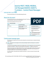 HP LaserJet Enterprise Printer Control Panel Message Troubleshooting