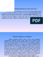 Fractura frágil de materiales bajo carga estática