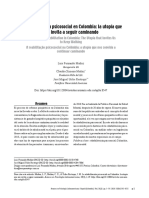 La Rehabilitación Psicosocial en Colombia: La Utopía Que Nos Invita A Seguir Caminando