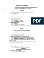 Esquema de La Monografía