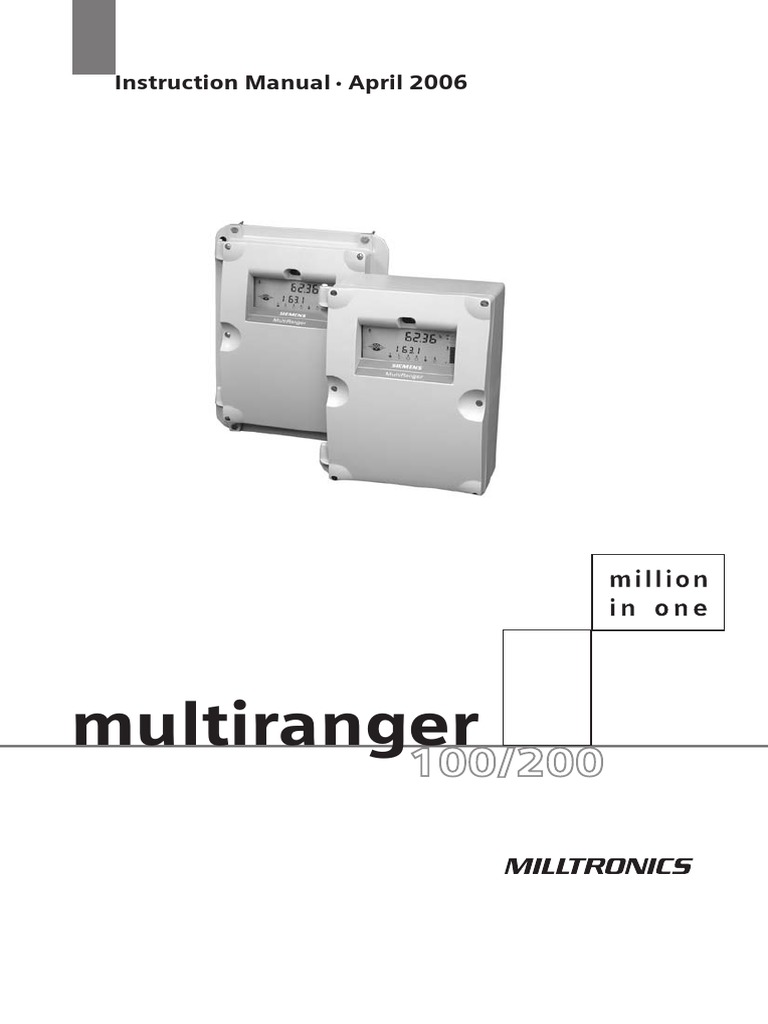 Manual Multiranger en | PDF | Parameter (Computer Programming) | Input ...