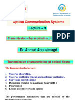Optical Communication Systems Transmission Characteristics