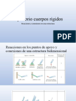 Equilibrio de estructuras rígidas y determinación de reacciones