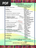 Outstanding Performance in Specific Discipline Awardees: PROGRAMME