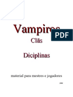 Vampiro A Marcara Clas e Disciplinas