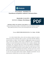 Biologia e Microbiologia Ambiental - Trabalho Avaliativo 1 - Edson F Souza