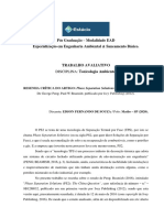 Toxicologia Ambiental - Trabalho Avaliativo 1 - Edson F Souza