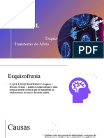 SAÚDE MENTAL: ESQUIZOFRENIA E TRANSTORNO DE AFETO