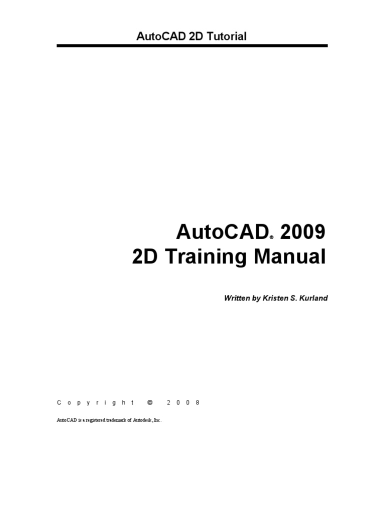 AutoCAD 2D Basics Training Guide | PDF | System Software | Human ...